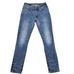 American Eagle Skinny Jeans Mens 26x30 Blue Extreme Flex 4 Medium Wash